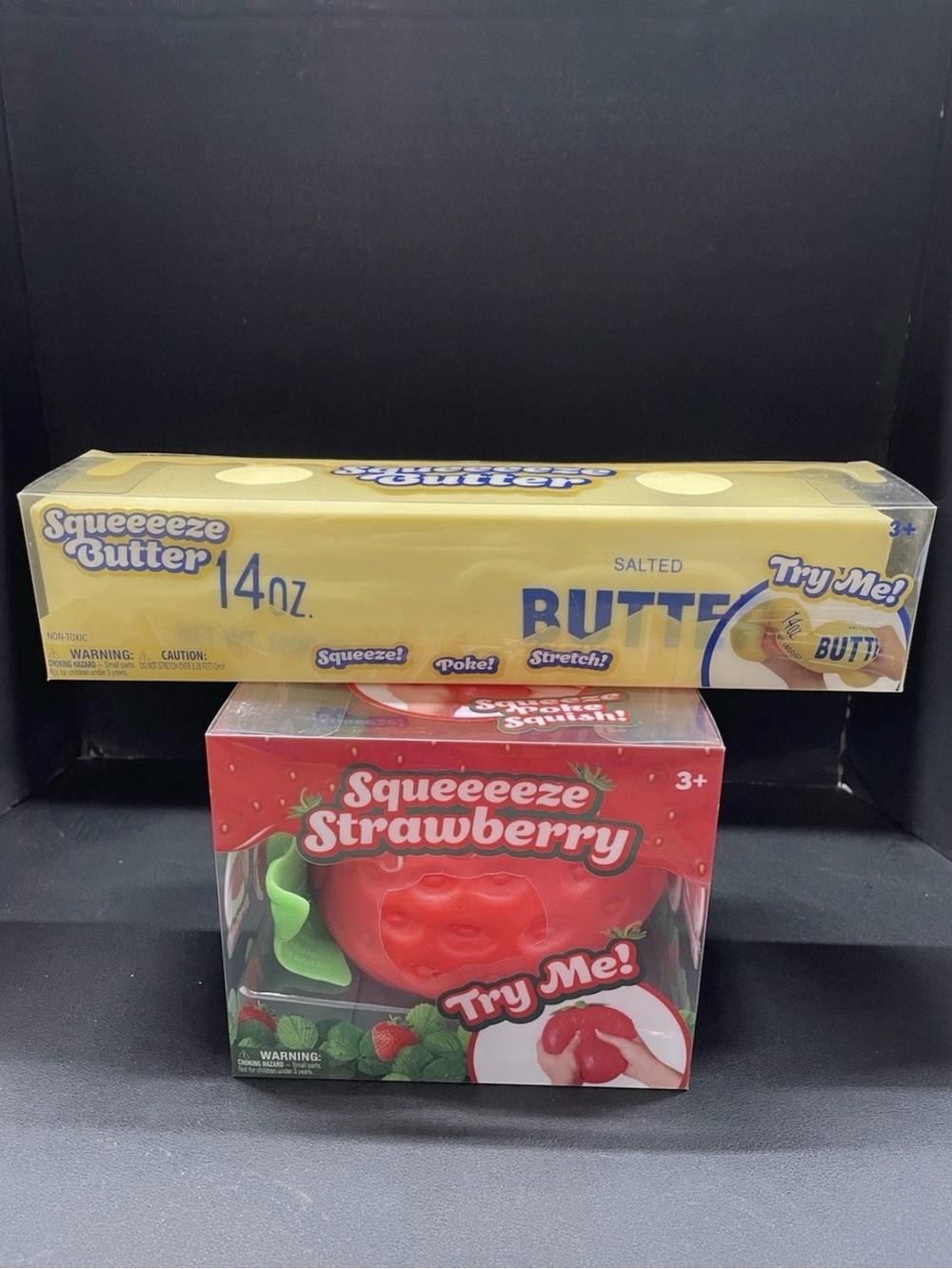 Sunny Days Squeezy Toys - Butter and Strawberry